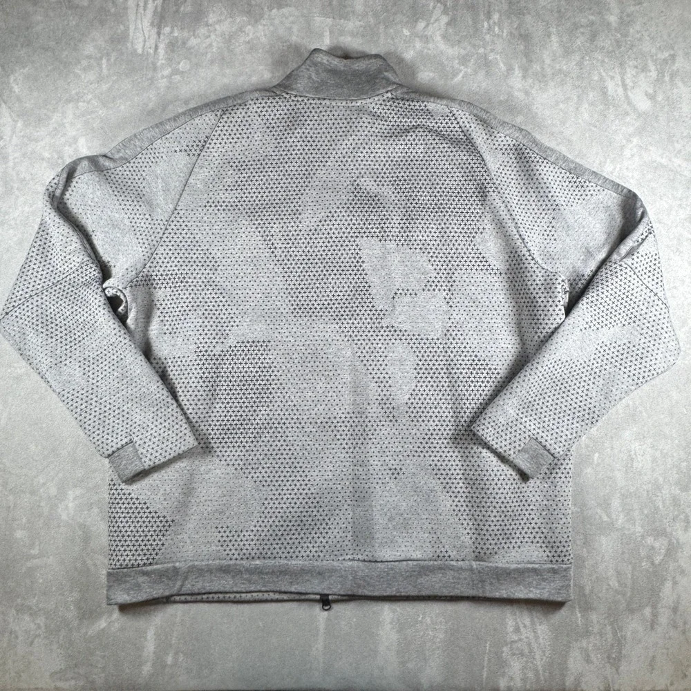 Nike Tech Fleece Track Jacket Mens XXL Grey Black Cross 886172-091